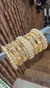 Bridal Rajwadi Bangle Set With Moti & Stone Suppliers In India